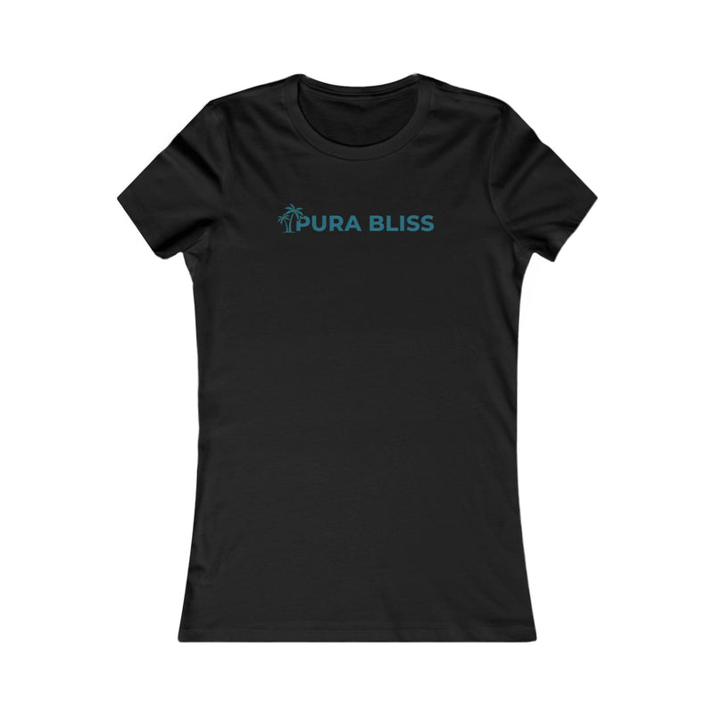 Pura Bliss Women's Tee — Minimal Palm Logo T-Shirt